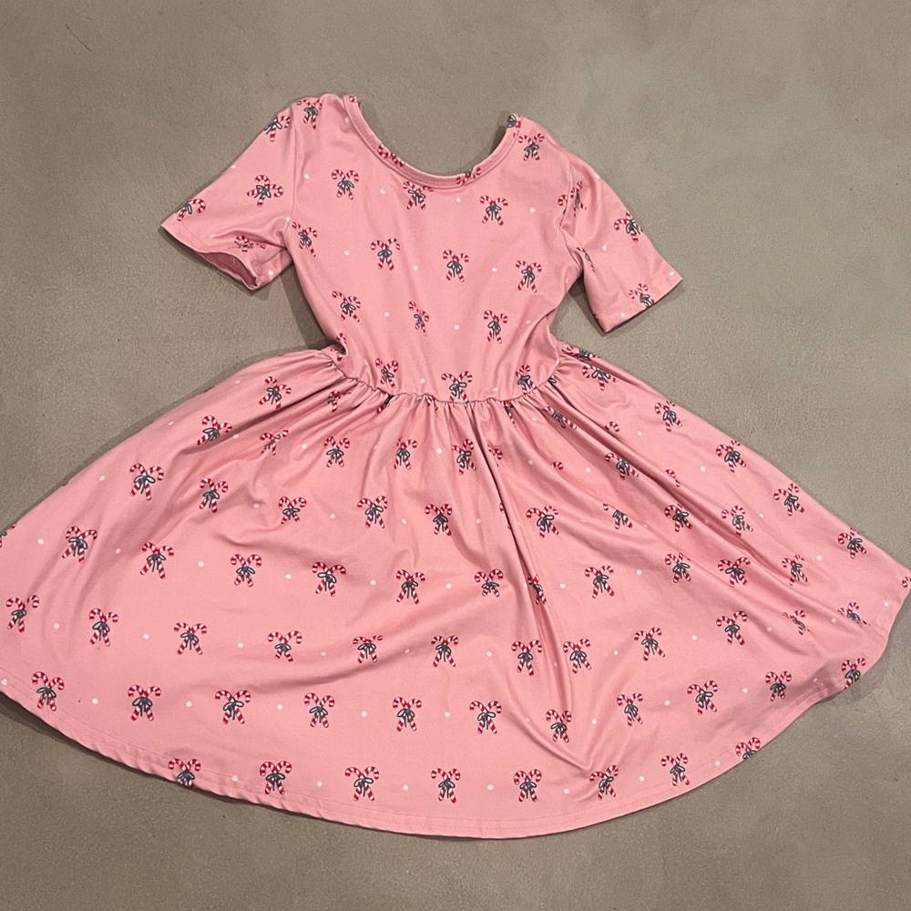 Charming Pink Floral Kids Dress